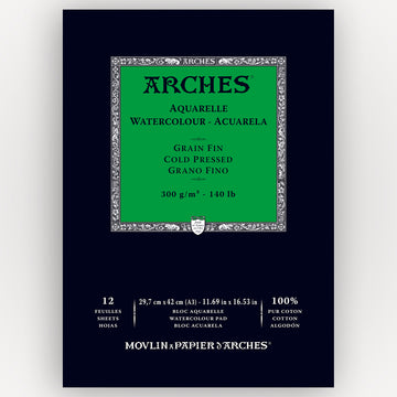 Arches Cold Pressed 300g 29,7x42cm 12 sheets