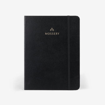 Mossery Watercolour 100% Cotton 'Black Hide'