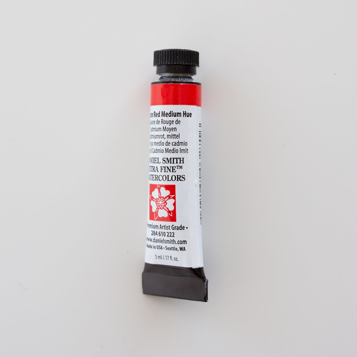 Extrafeine Wasserfarben von Daniel Smith, 5 ml, Cadmiumrot, mittlerer Farbton 3