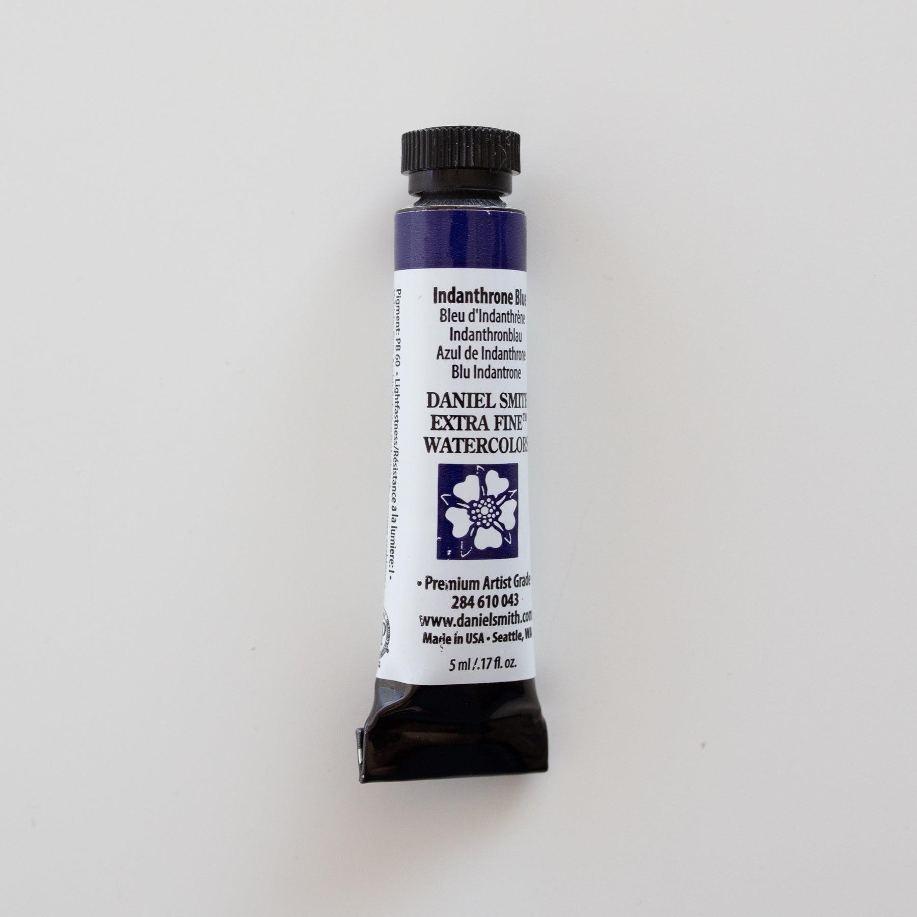 Daniel Smith 284610043 Extra Fine Watercolors Tube, 5ml, Indanthrone Blue