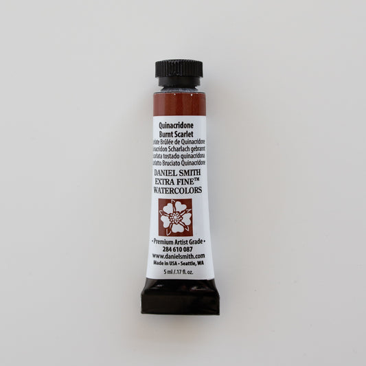 Daniel Smith Extra Fine Watercolors 5ml Quinacridone Burnt Scarlet 2