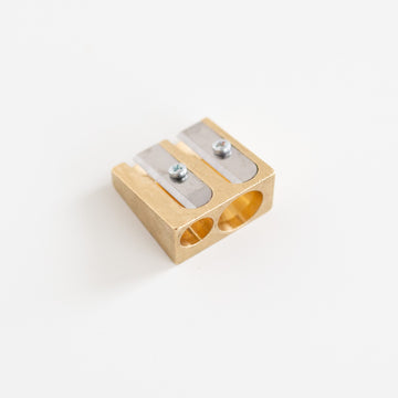 DUX Brass double pencil sharpener