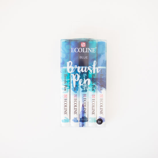 Ecoline brushpen set Blue