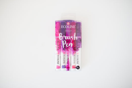 Ecoline brushpen set Violet