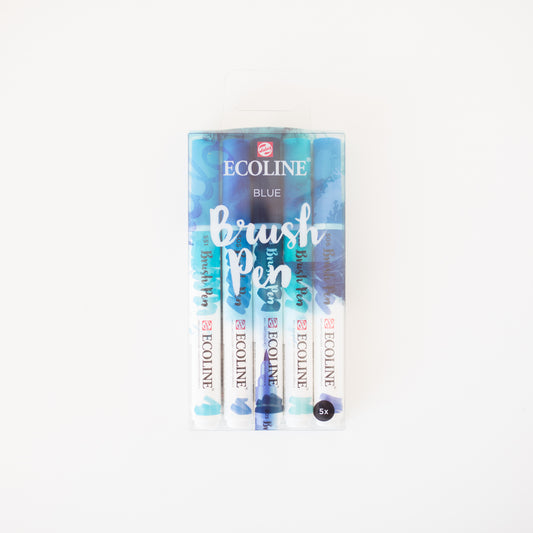 Ecoline Brushpen set Blue