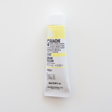 Holbein Acryla Gouache D037 A 'Cream Yellow'