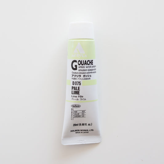 Holbein Acryla Gouache D075 A 'Pale Lime'