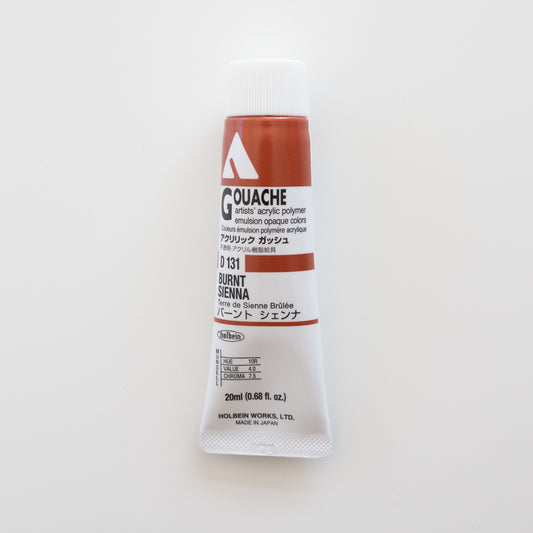 Holbein Acryla Gouache D131 A 'Burnt Sienna'