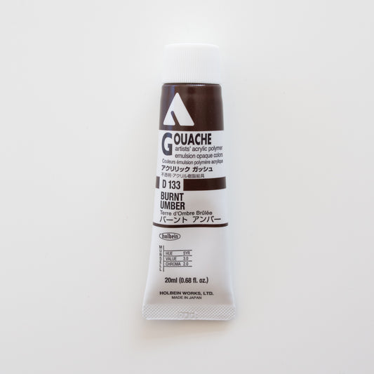 Holbein Acryla Gouache D133 A 'Burnt Umber'