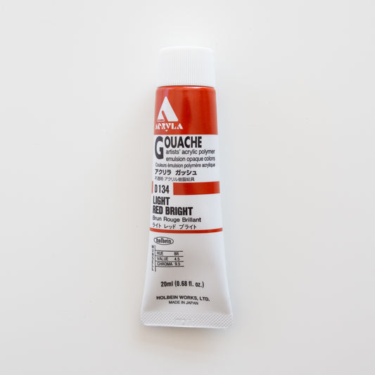 Holbein Acryla Gouache D134 A 'Light Red Bright'