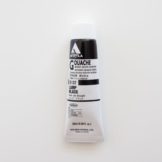 Holbein Acryla Gouache D137 A 'Lamp Black'