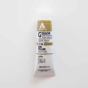 Holbein Acryla Gouache D156 A 'Ash Yellow'