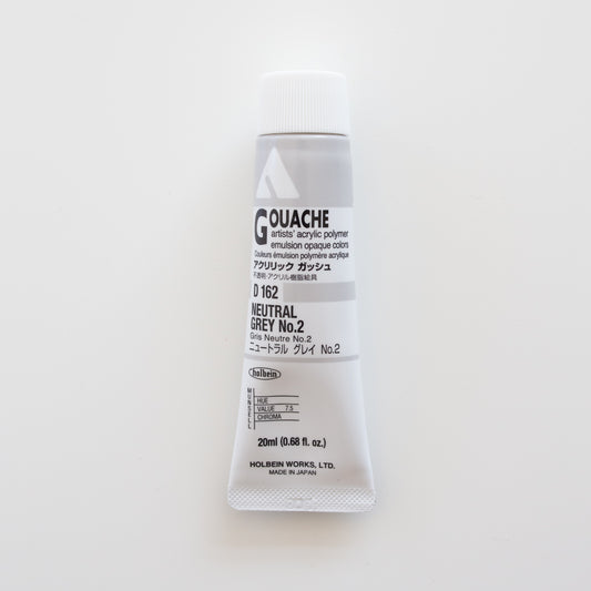 Holbein Acryla Gouache D162 A 'Neutral Grey #2'