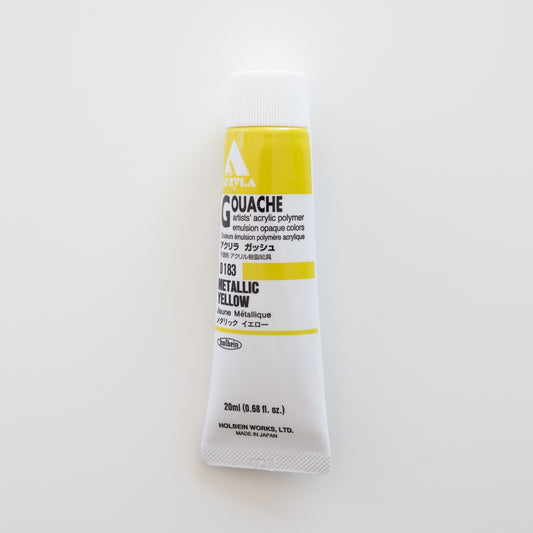 Holbein Acryla Gouache D183 C 'Metallic Yellow'