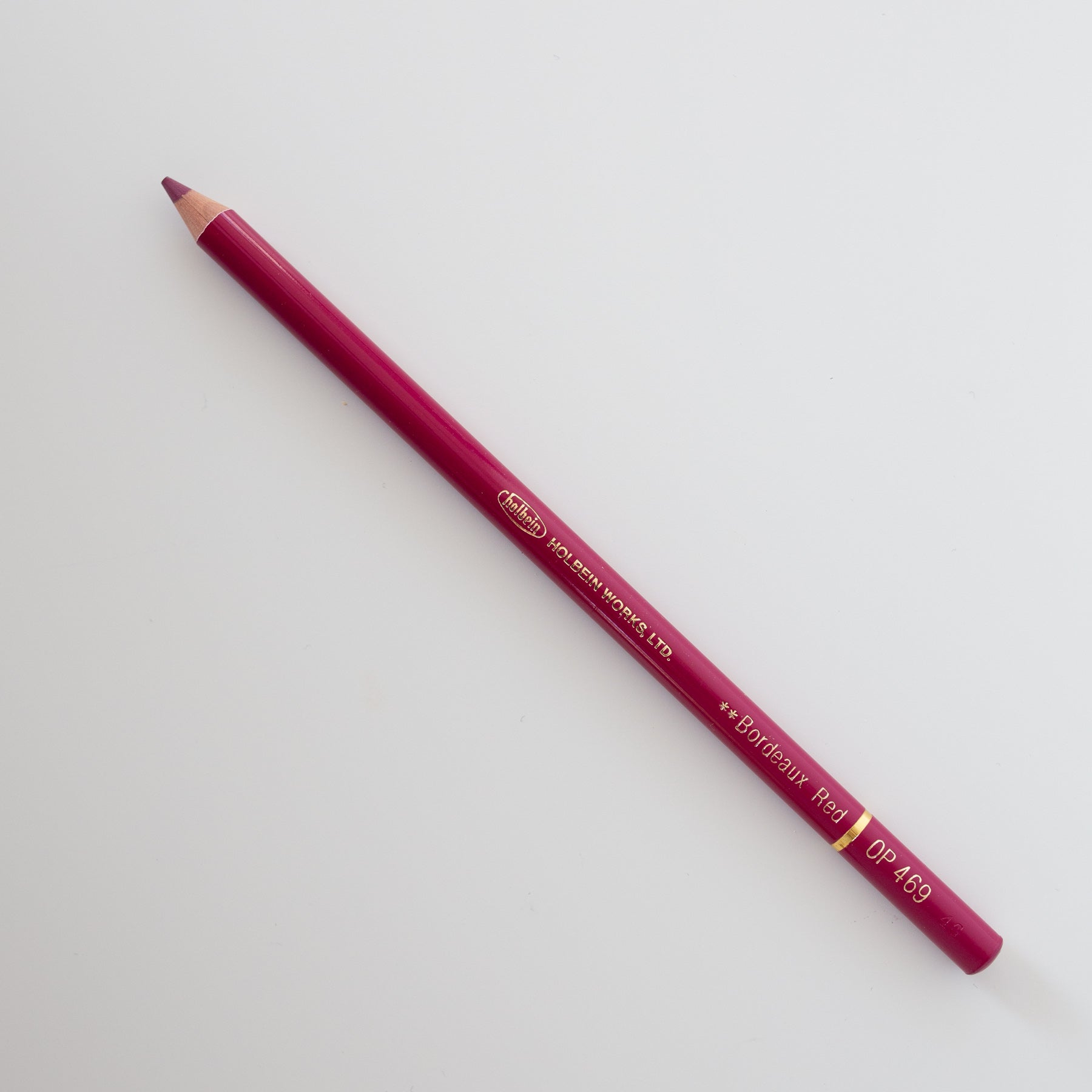 Holbein Colored Pencil OP469 'Bordeaux Red'