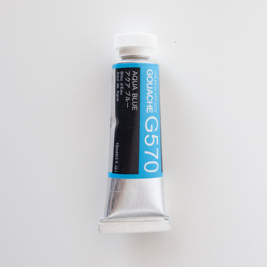 Holbein Artists' Gouache G570 'Aqua Blue' A