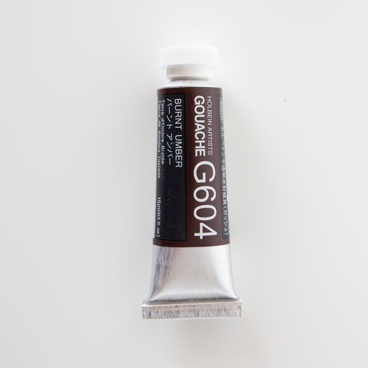 Holbein Artists Gouache G604 „Burnt Umber“ A