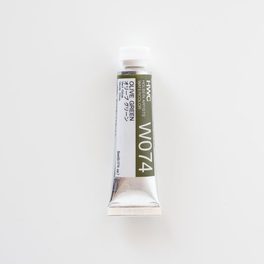 Holbein Artists Watercolor 5ml W074 'Olive Green' A