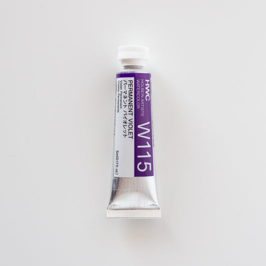 Holbein Artists Watercolor 5ml W115 'Permanent Violet' B
