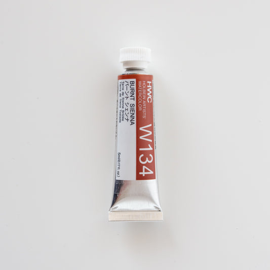 Holbein Artists Watercolor 5ml W134 'Burnt Sienna' A