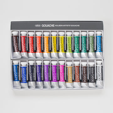 Holbein Artists' Gouache set 24 15ml