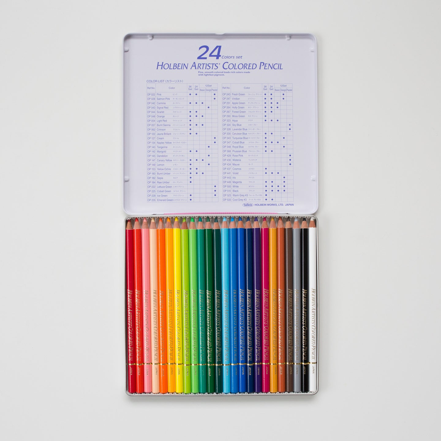 Holbein Coloring Pencil set 24