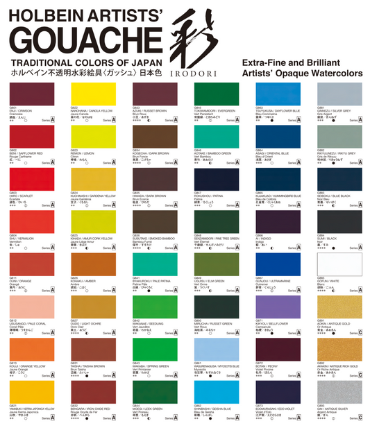 Holbein Artists' Gouache G849 'Uguisu / Elm Green' A