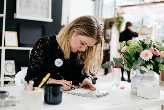 Masterclass Moderne kalligrafie bij Kijk Kalligrafie