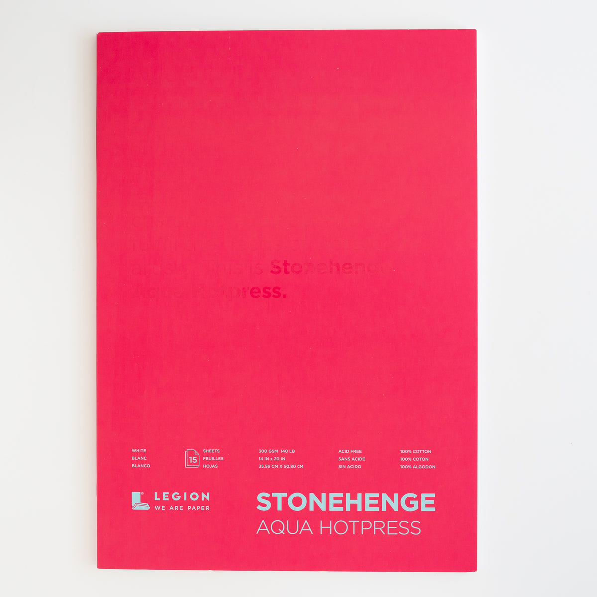 Legion Stonehenge Aqua Hotpress 35x50cm 300gms