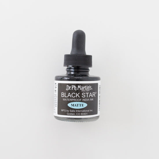 Dr Ph Martin Matte Black Inkt