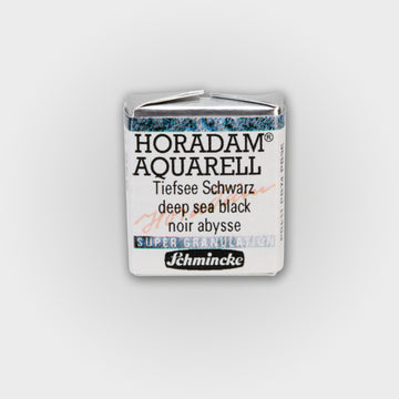 Schmincke Horadam Aquarelverf 955 Deep Sea Black half pan 3