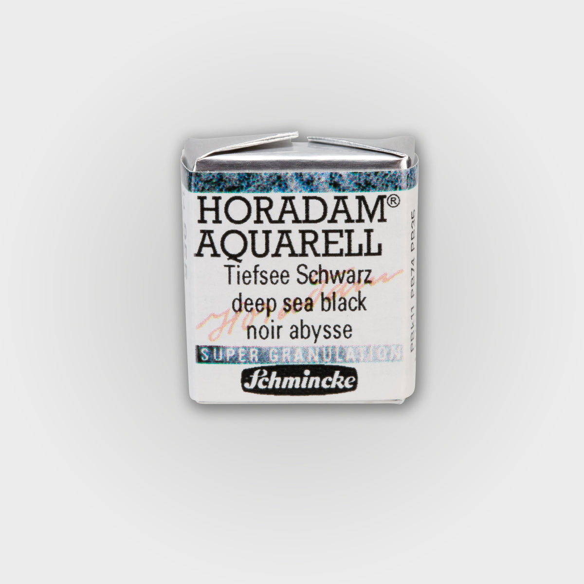 Schmincke Horadam® Super granulating Half pan 955 Deep sea black 3