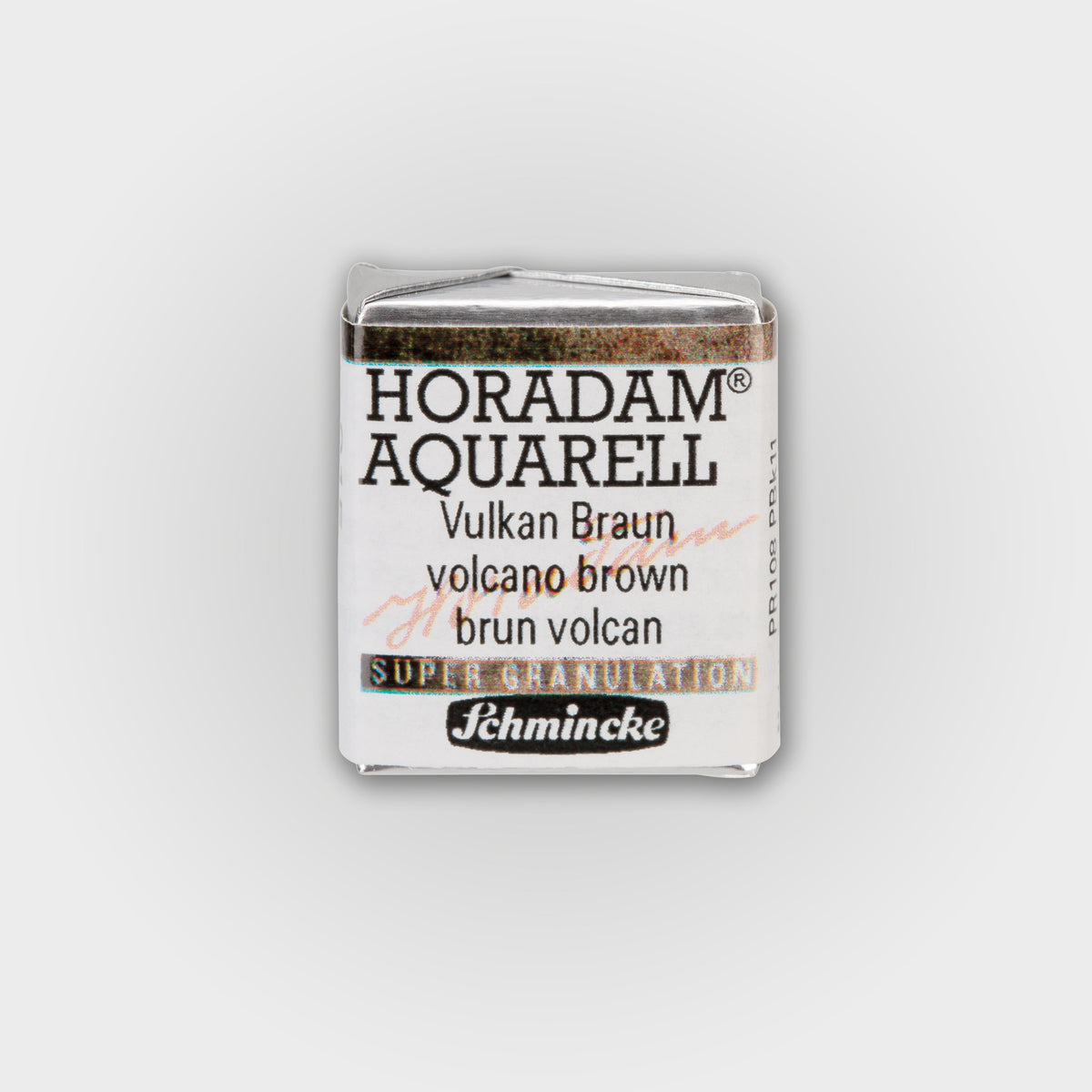 Schmincke Horadam® Super granulating Half pan 915 Volcano brown 3