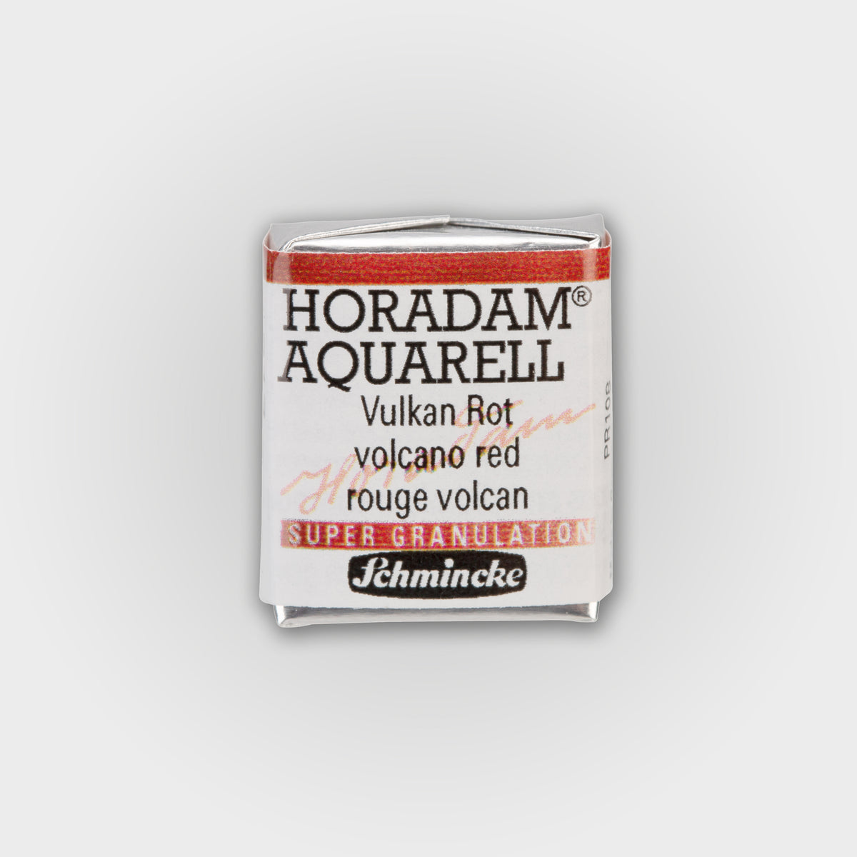 Schmincke Horadam® Super granulating Half pan 913 Volcano red 3