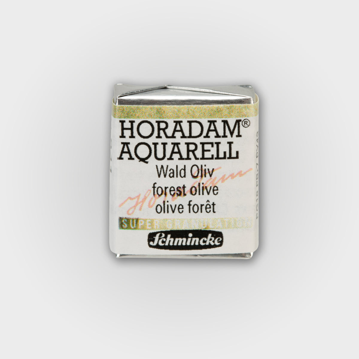 Schmincke Horadam® Super granulating Half pan 941 Forest olive 3
