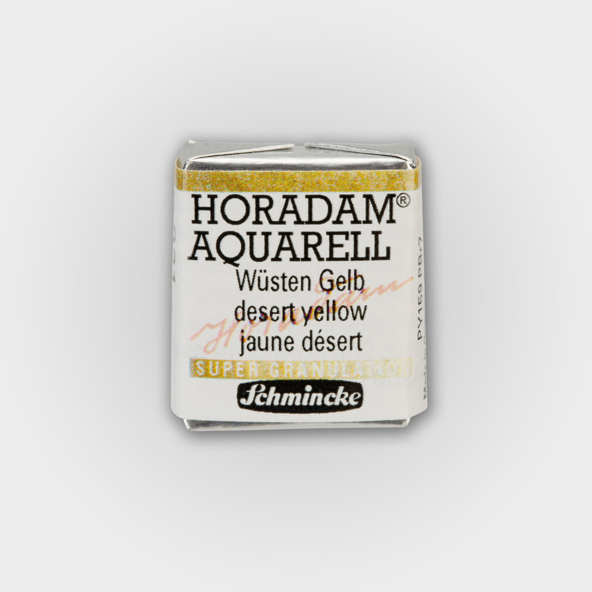 Schmincke Horadam® Super granulating Half pan 921 Desert yellow 3