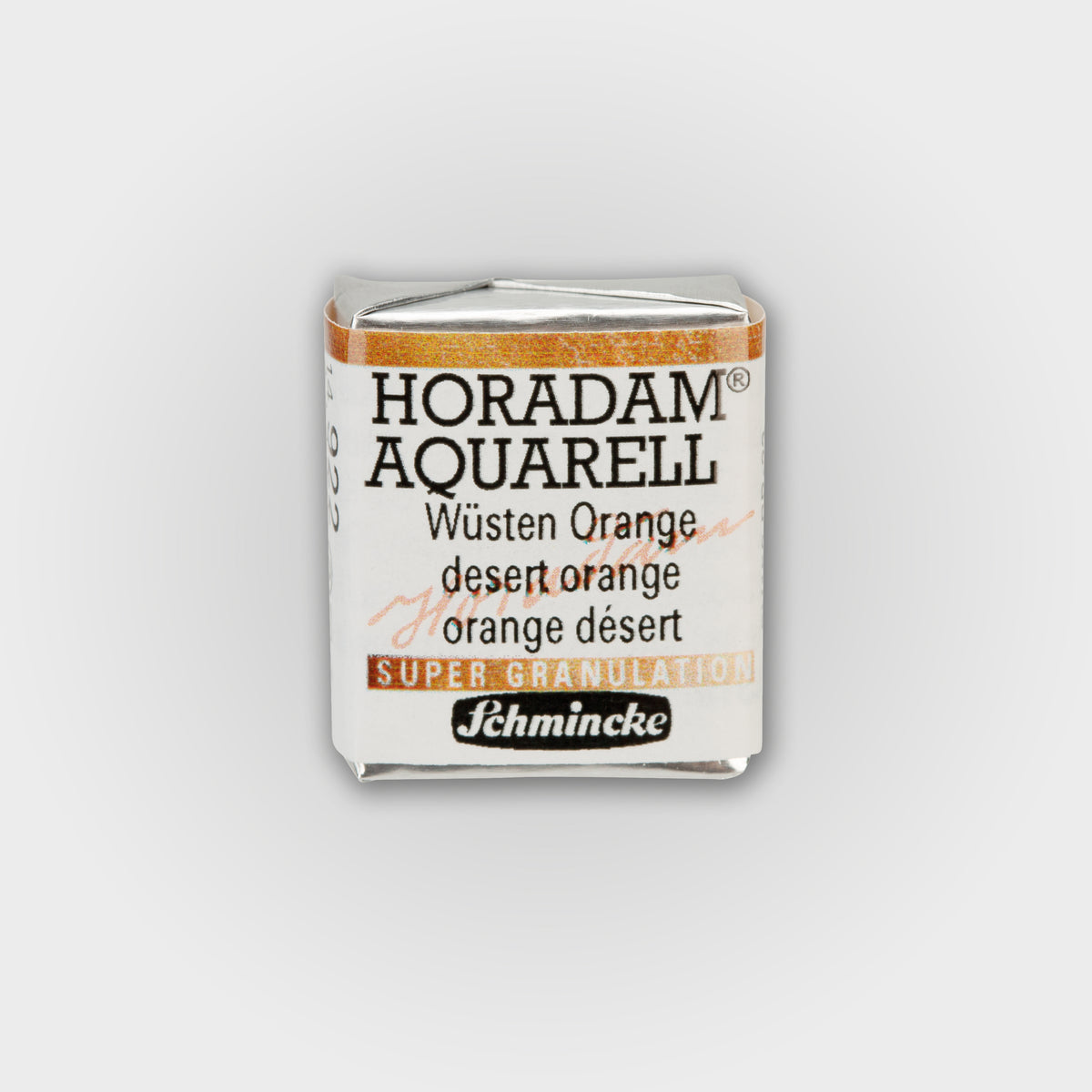 Schmincke Horadam® Super granulating Half pan 922 Desert orange 3