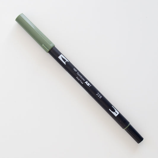 Tombow Dual Brush ABT 228 Grey Green