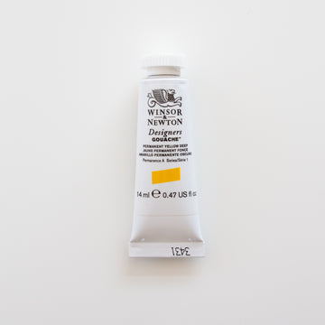 Winsor &amp; Newton Designers Gouache 15 ml Permanent Yellow Deep 1