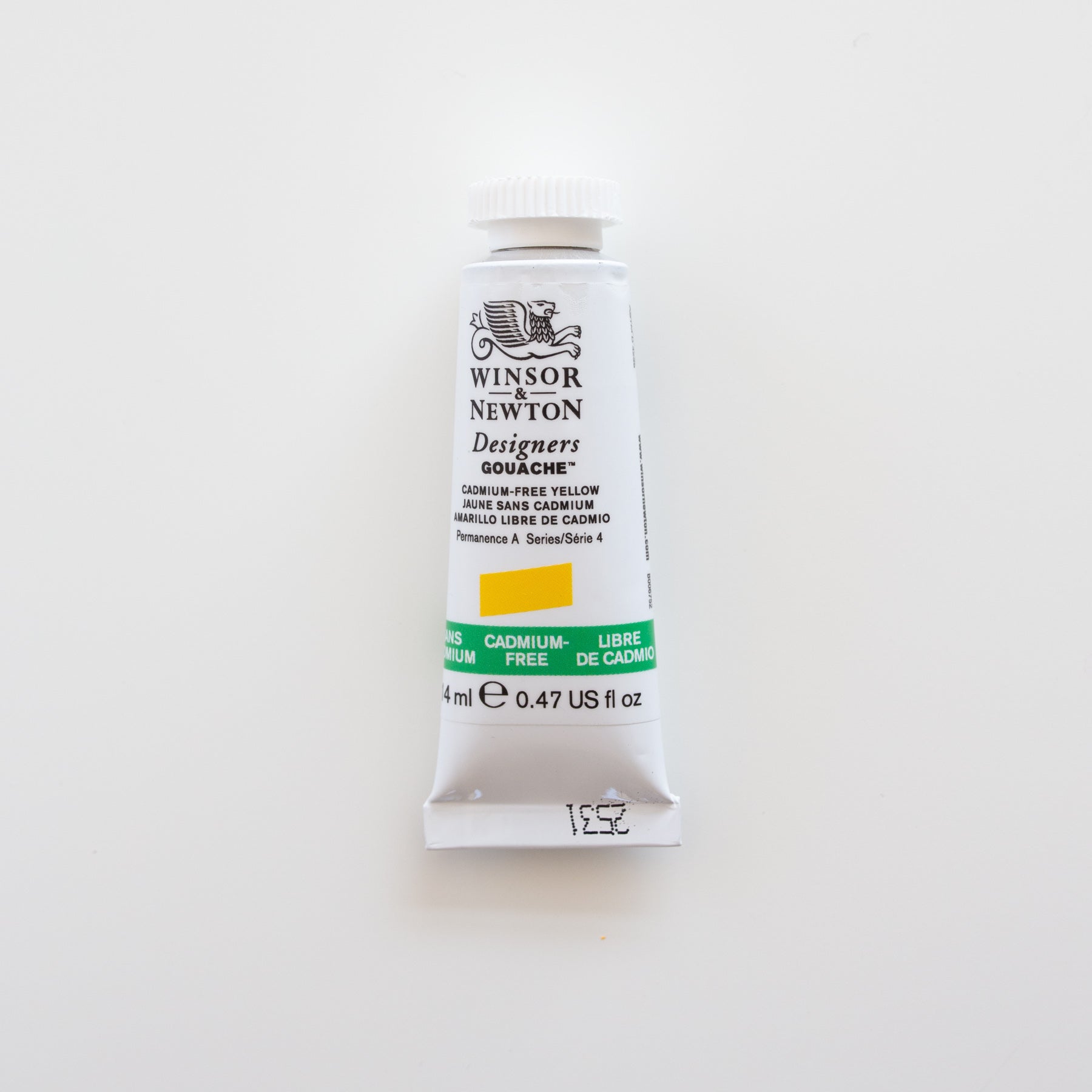 Winsor & Newton Designers Gouache 15ml Cadmium-Free Yellow 4