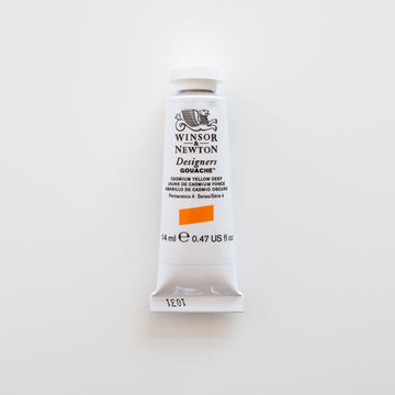 Winsor & Newton Designers Gouache 14ml Cadmium Yellow Deep 4