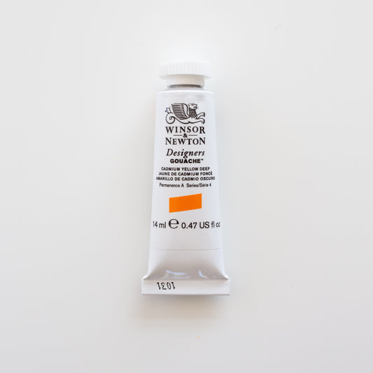 Winsor & Newton Designers Gouache 14ml Cadmium Yellow Deep 4