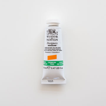 Winsor & Newton Designers Gouache 15ml Cadmium-Free Yellow Deep 4