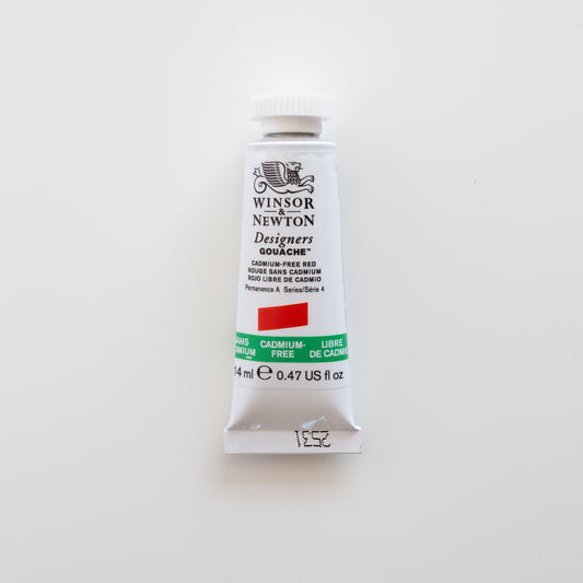 Winsor &amp; Newton Designers Gouache 15 ml, kadmiumfrei, Rot 4