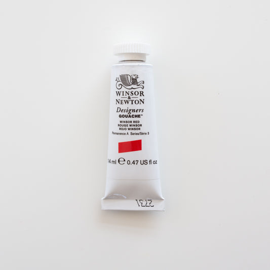 Winsor & Newton Designers Gouache 15ml Winsor Red 3