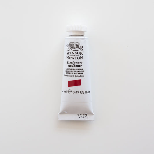 Winsor &amp; Newton Designers Gouache 15 ml Alizarin Crimson 1