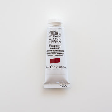 Winsor & Newton Designers Gouache 14ml Permanent Alizarin Crimson 3