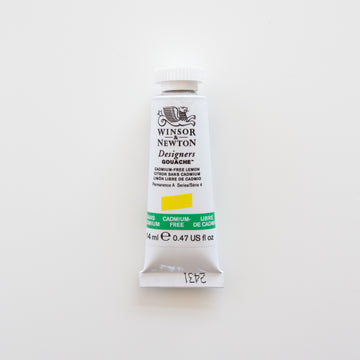 Winsor & Newton Designers Gouache 14ml Cadmium-Free Lemon 4