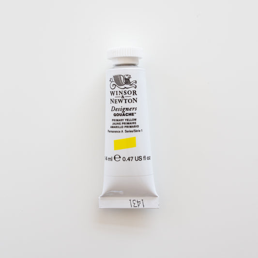 Winsor & Newton Designers Gouache 14ml Cadmium-Free Yellow Pale 4