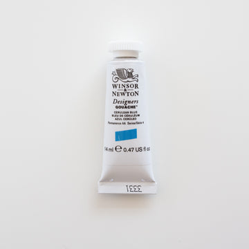 Winsor & Newton Designers Gouache 14ml Cerulean Blue 4